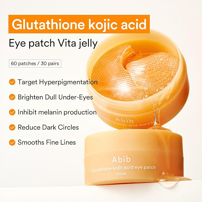 Abib Glutathione Kojic Acid Eye Patches Vita Jelly (90g / 60ea)
