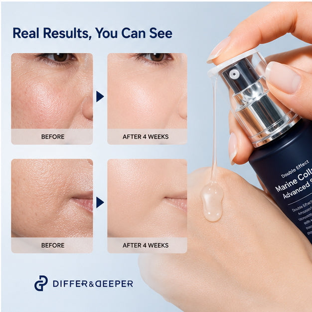DIFFER&DEEPER Double Effect Marine Collagen Advanced Serum (50ml)