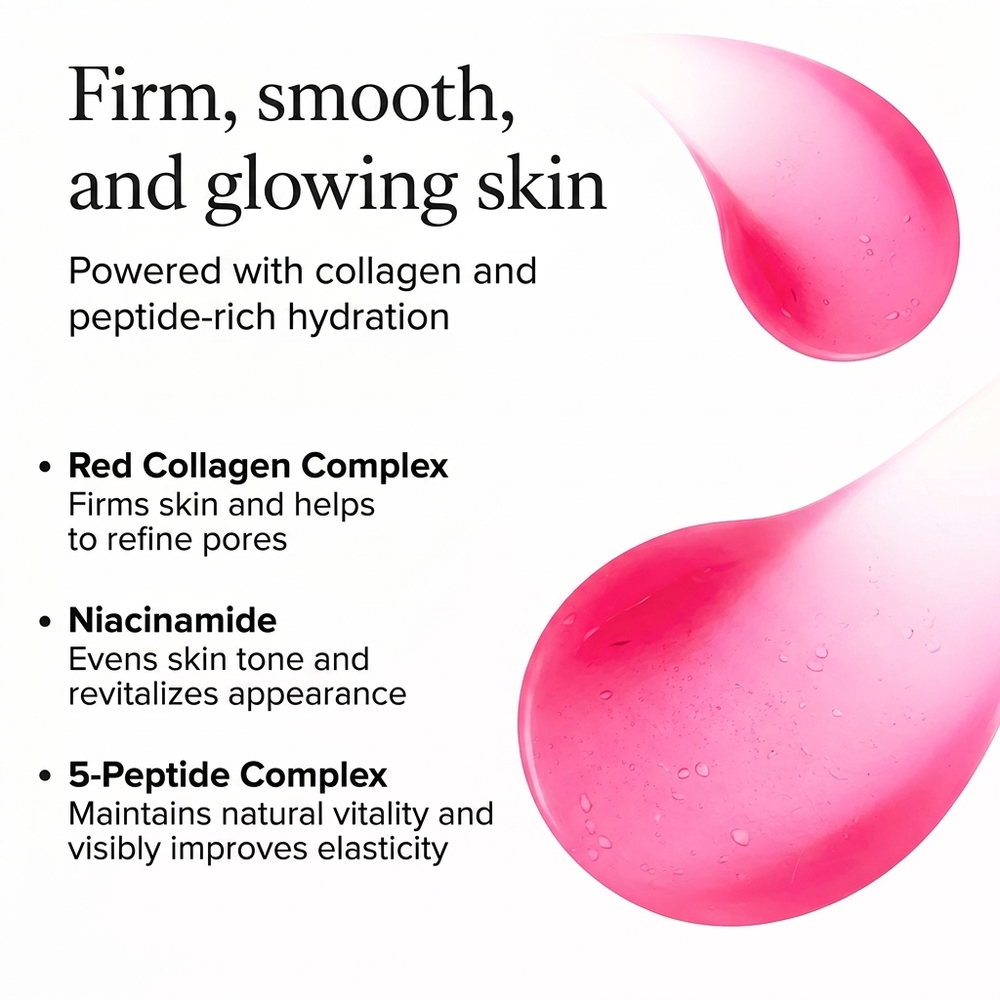 Arencia Red Collagen Jello Mask Set (25g x 4 sheets)