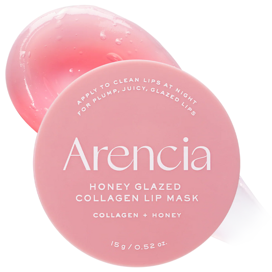 Arencia Honey Glazed Collagen Lip Mask, Plump, Juicy Lips with Lasting Hydration