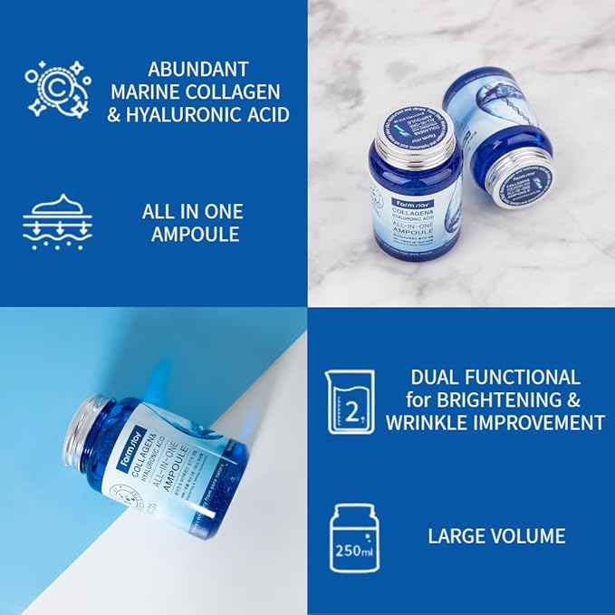 Farmstay Collagen and Hyaluronic Acid All-in-One Ampoule (250ml)