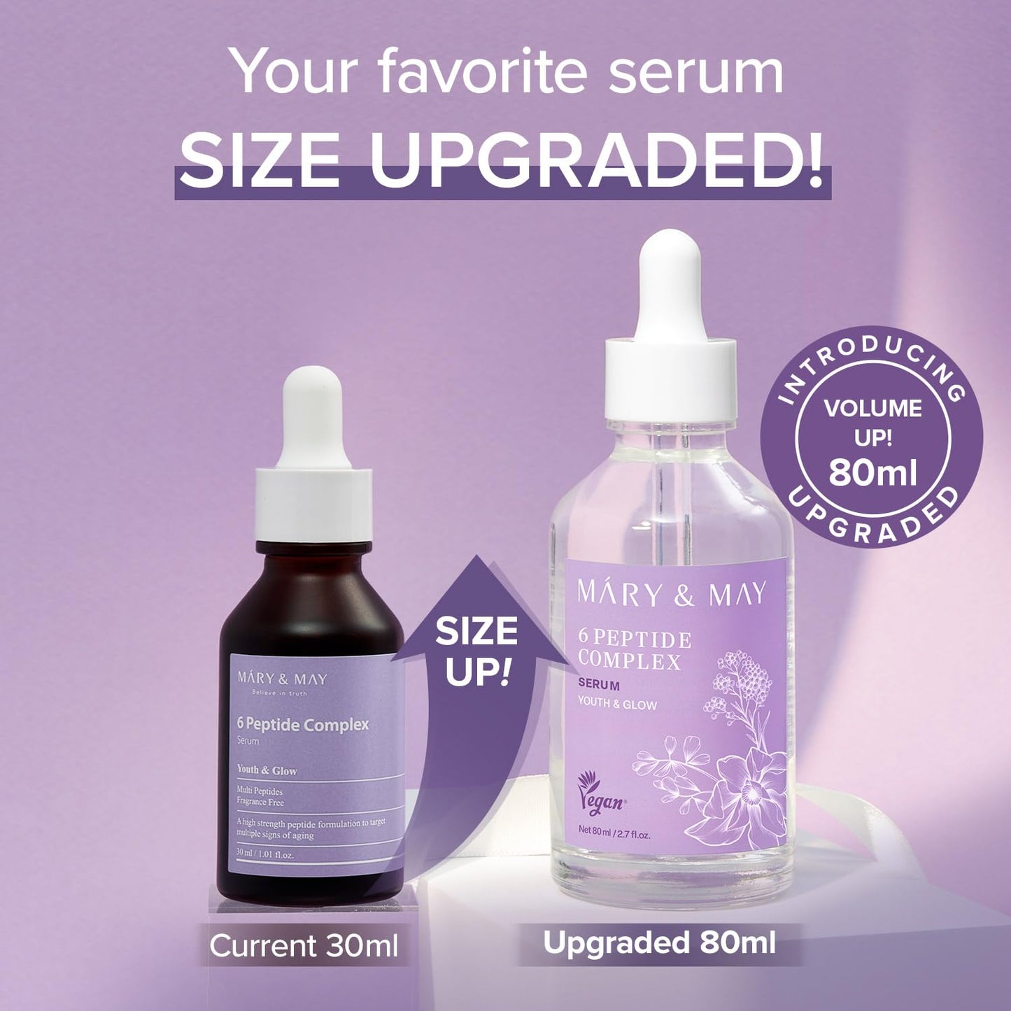 Mary&May - 6 Peptide Complex Serum JUMBO (80ml)