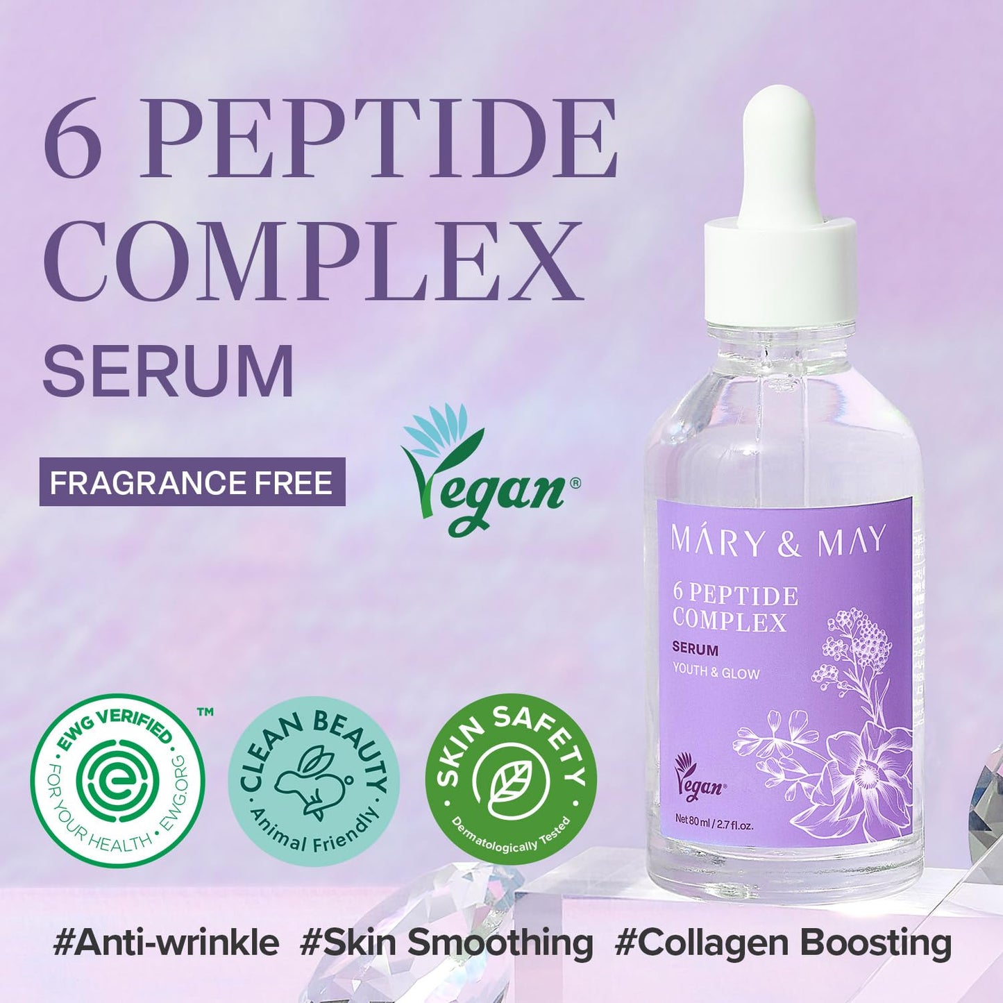 Mary&May - 6 Peptide Complex Serum JUMBO (80ml)