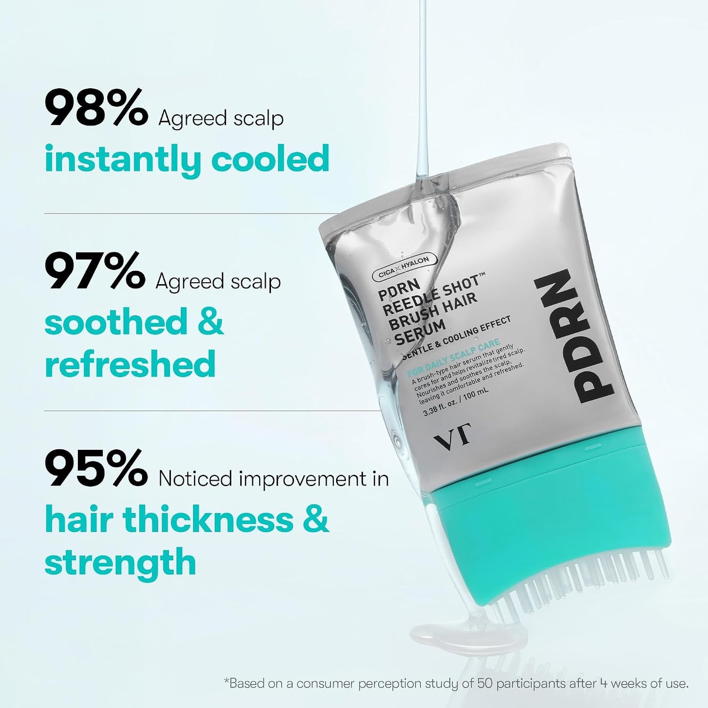 VT - PDRN Reedle Shot Brush Hair Serum (100ml)