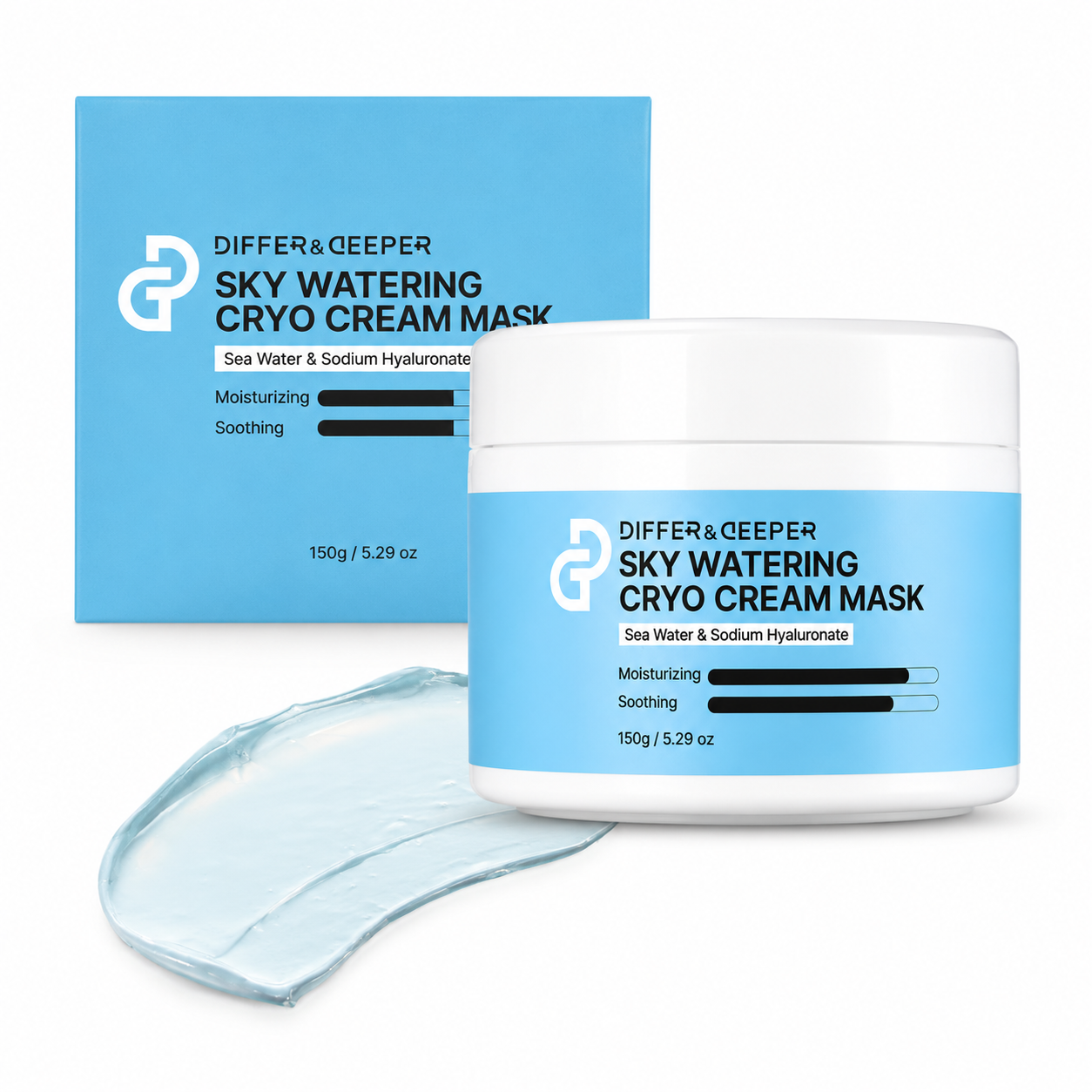DIFFER&DEEPER Sky Watering Cryo Cream Mask (150g)