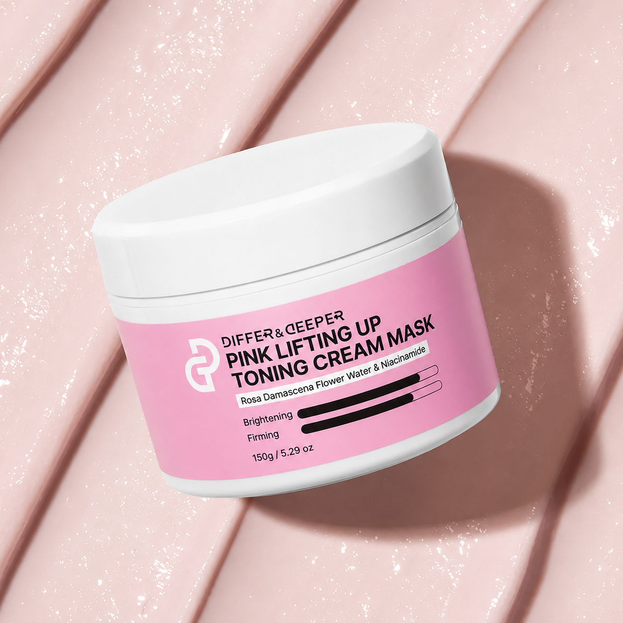DIFFER&DEEPER Pink Lifting Up Toning Cream Mask (150g)