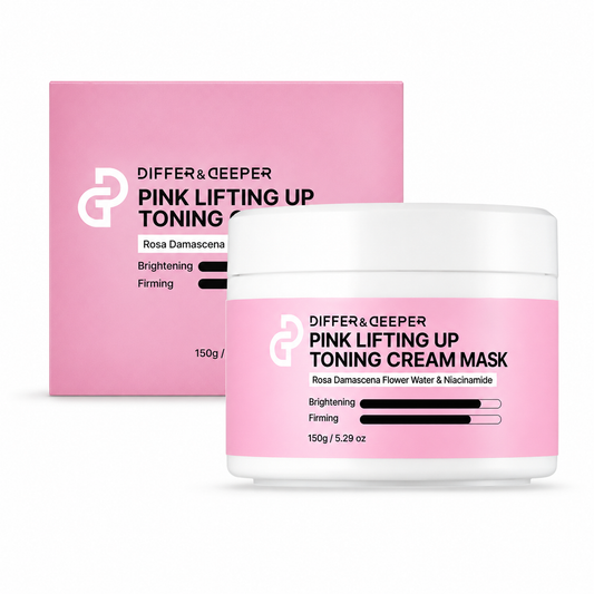 DIFFER&DEEPER Pink Lifting Up Toning Cream Mask (150g)