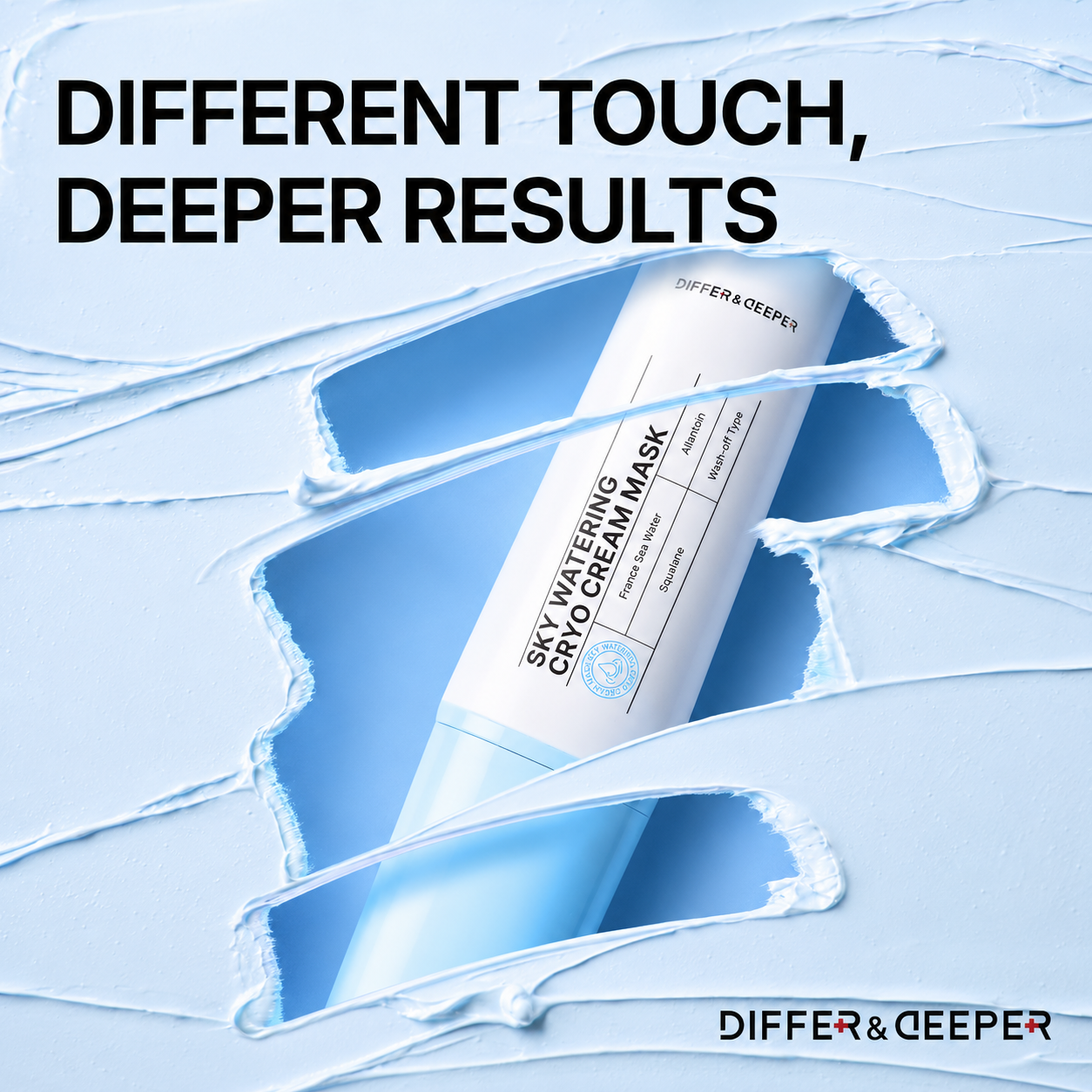 DIFFER&DEEPER Sky Watering Cryo Cream Mask (100g)