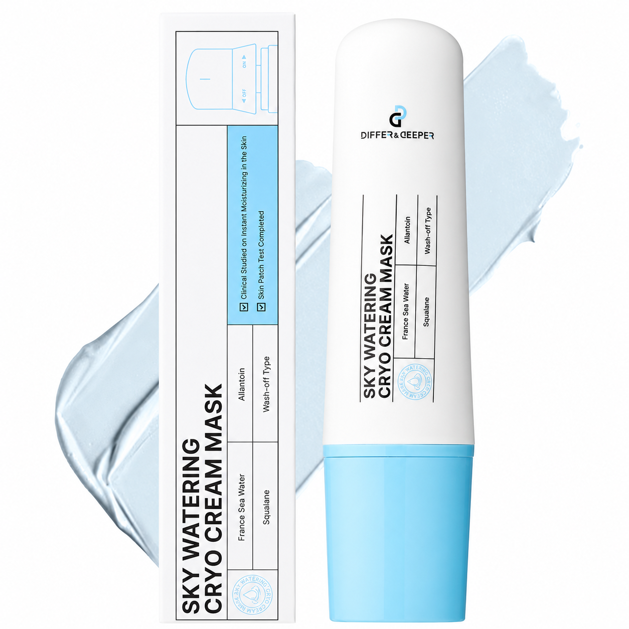DIFFER&DEEPER Sky Watering Cryo Cream Mask (100g)