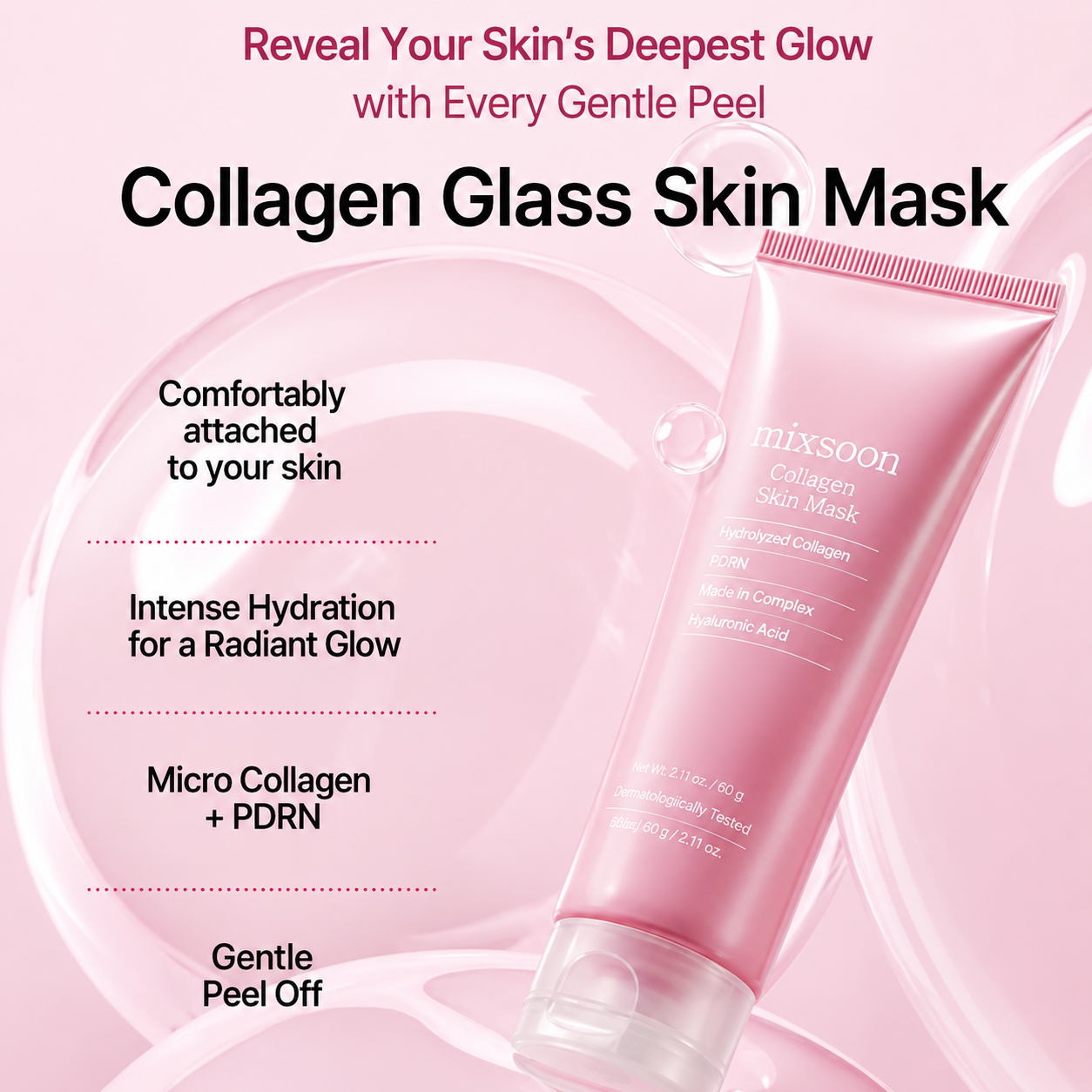 Mixsoon - Collagen Glass Skin Mask (80ml)
