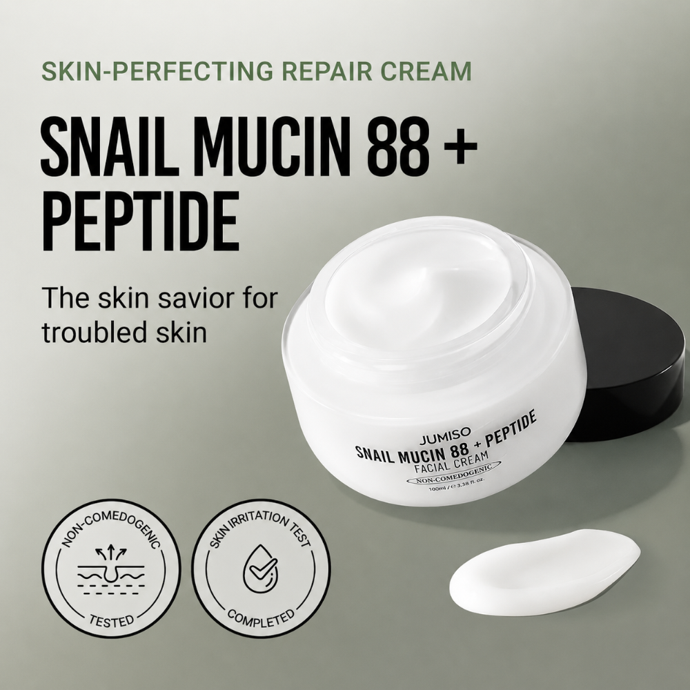 Jumiso Snail Mucin 88% + Peptide Facial Cream (100ml)
