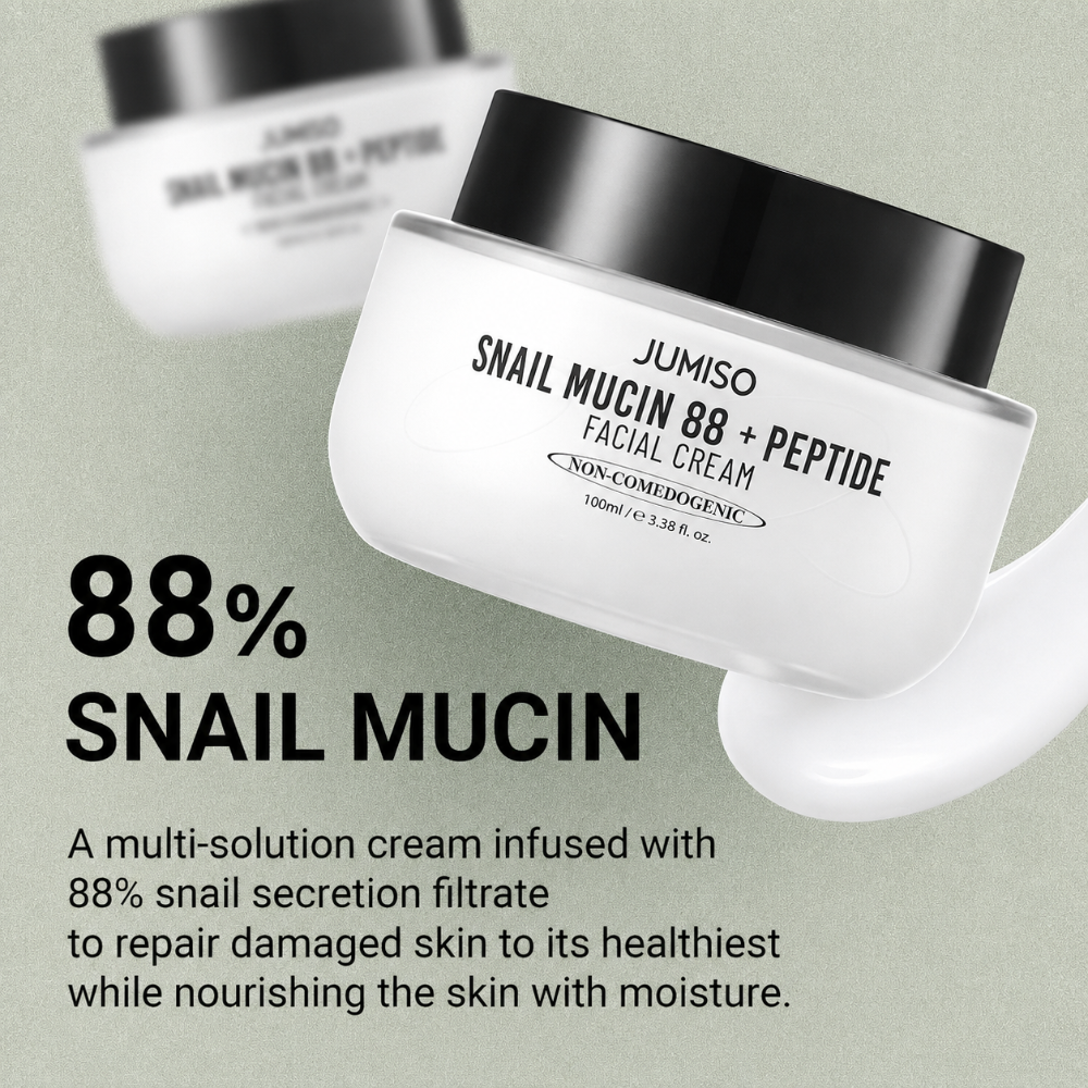 Jumiso Snail Mucin 88% + Peptide Facial Cream (100ml)