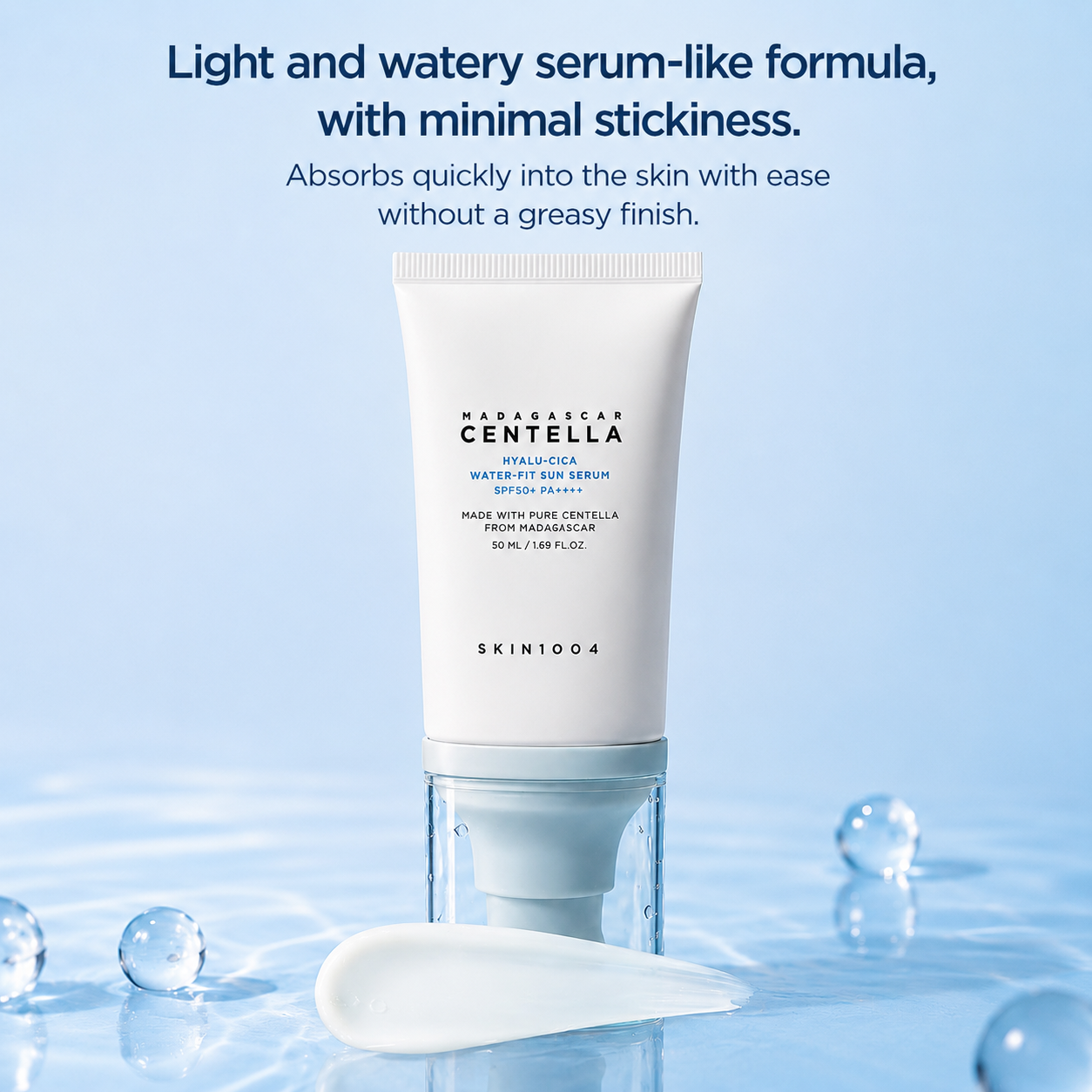SKIN1004 - Madagascar Centella Hyalu-CICA Water-Fit Sun Serum 2-pack x 50ML