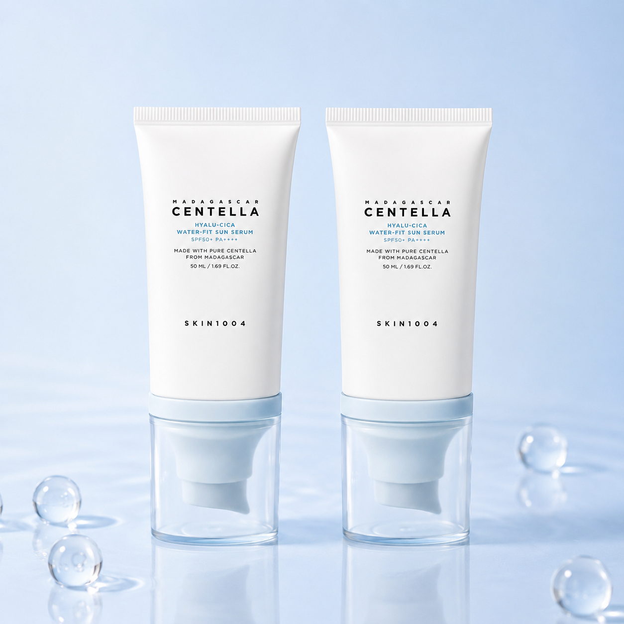SKIN1004 - Madagascar Centella Hyalu-CICA Water-Fit Sun Serum 2-pack x 50ML