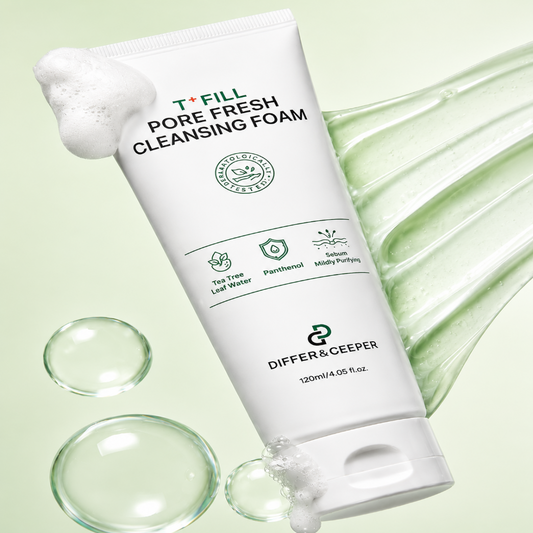 DIFFER & DEEPER T+Fill Pore Fresh Cleansing Foam (120m)