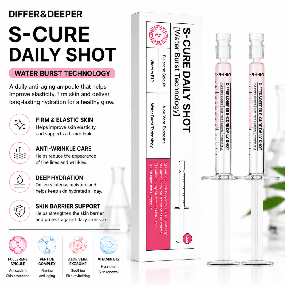 DIFFER & DEEPER S-Cure Daily Shot [Water Burst Technology] (2.5ml x 2)