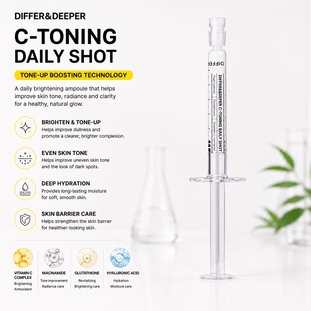 DIFFER&DEEPER C-Toning Daily Shot (2.5ml x 2)