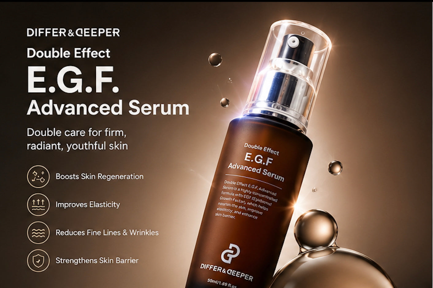 DIFFER&DEEPER Double Effect E.G.F. Advanced Serum (50ml)