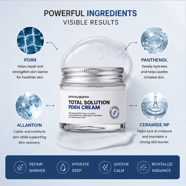 DIFFER&DEEPER Total Solution PDRN Cream (70g)