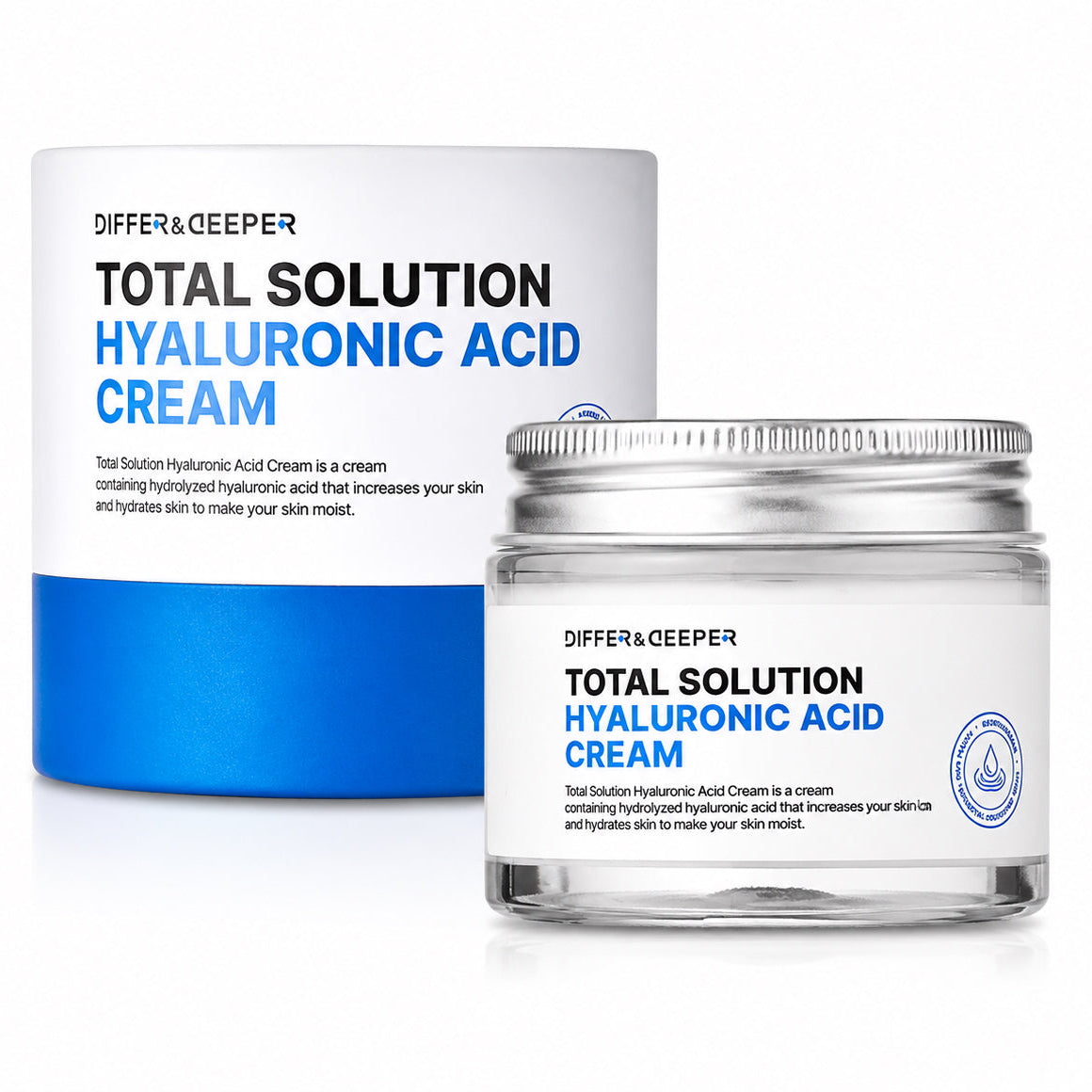 DIFFER&DEEPER Total Solution Hyaluronic Acid Cream (70g)