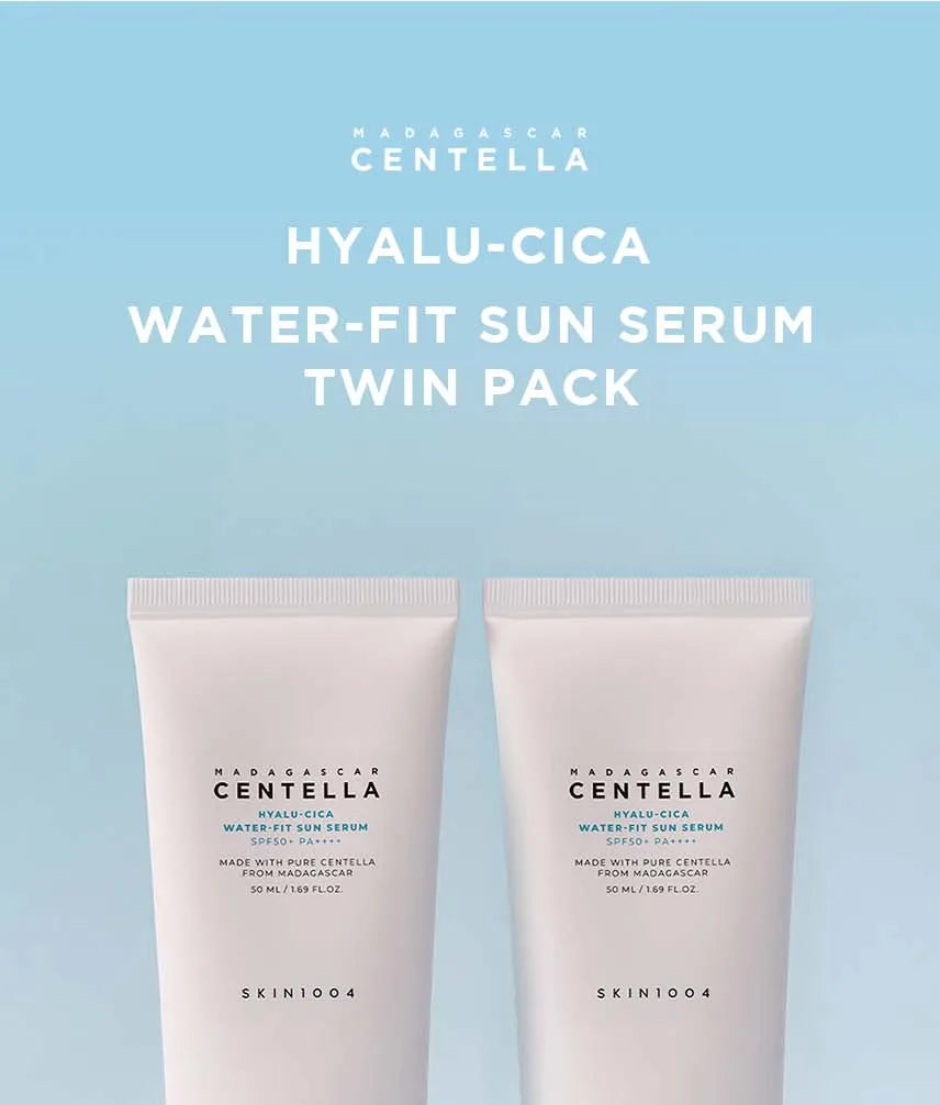 SKIN1004 - Madagascar Centella Hyalu-CICA Water-Fit Sun Serum 2-pack x 50ML