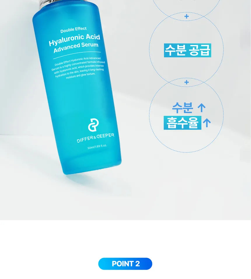 DIFFER&DEEPER Double Effect Hyaluronic Acid Advanced Serum (50ml)