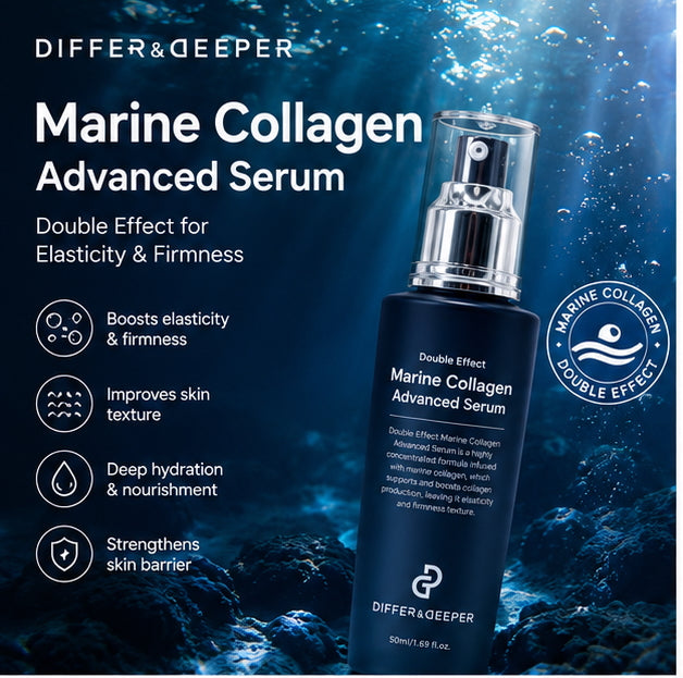 DIFFER&DEEPER Double Effect Marine Collagen Advanced Serum (50ml)