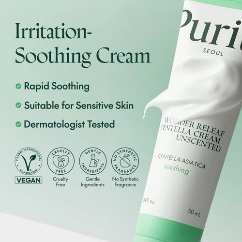 Purito SEOUL Wonder Releaf Centella Cream Unscented 50ml